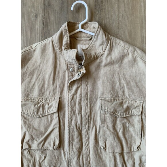 H&M Women's SMALL 4-Pocket Zip Button Tie-Waist Casual Jacket Utility Outdoor - Picture 1 of 12